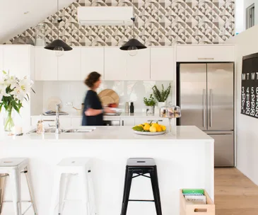 Wallpaper takes centre stage in this home on Auckland’s North Shore