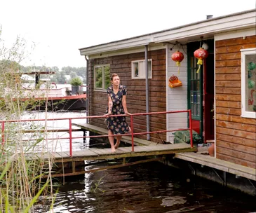 On board an adventurous family’s little houseboat