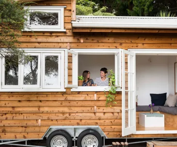 This tiny home on wheels was a DIY dream for this Auckland couple