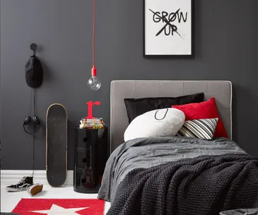 Kid’s bedroom ideas: A dramatic monochrome room perfect for your teen