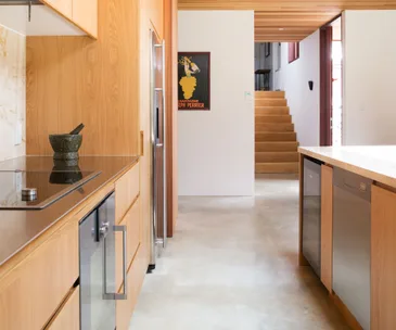 This modern family kitchen has the ultimate minimalist style