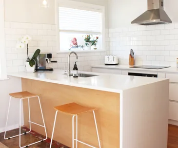 A cramped kitchen gets a Scandinavian inspired makeover