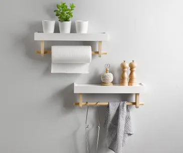 How to make your own towel rail with a floating shelf