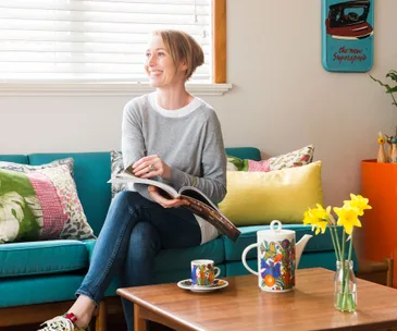 This Titirangi home is filled with vibrant splashes of colour