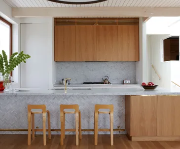 This Auckland villa’s kitchen blends modern style with a heritage feel
