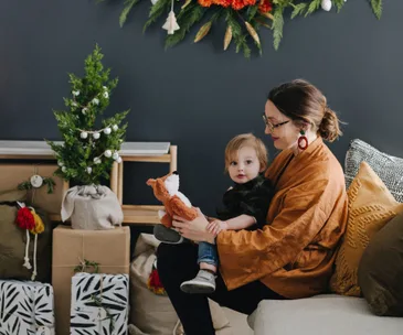 Step inside Alex and Corban’s cosy Christmas style