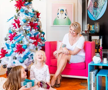 Christmas style reaches colourful new levels in this Riverhead home