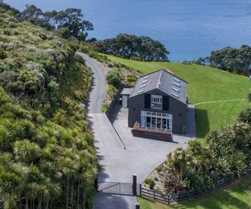 This seaside estate brings industrial style to the coast