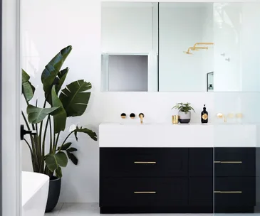 How to add drama to your bathroom design with modern luxe style