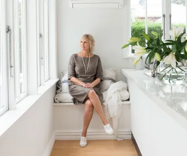A fresh white palette and gentle renovation has revived this little villa