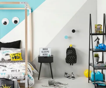 How a graphic wall design can transform your child’s bedroom