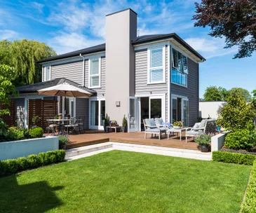 How the landscaping of this Christchurch new-build helps it feel established