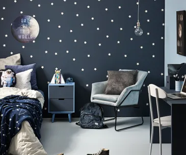 How to design a space-themed kid’s room with cool glow-in-the dark paint