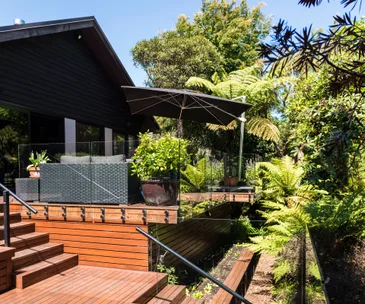 A post-earthquake rebuild incorporated a Swan Lake garden makeover