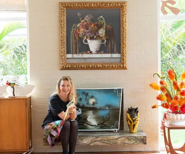 This Auckland artist’s home is full of her colourful creativity