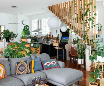 This cool loft apartment will make you want to fill your home with plants