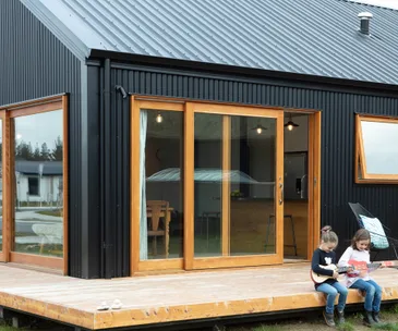 A Wanaka new-build mixes vintage furniture with industrial style
