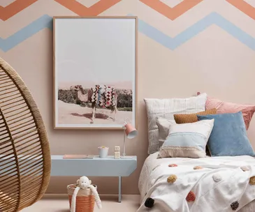 How to paint the perfect feature wall in your kid’s bedroom