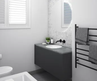 4 ways to redesign a small family bathroom with a $28,000 budget