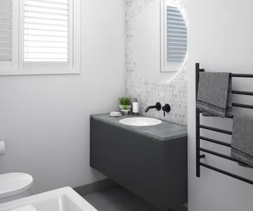 4 ways to redesign a small family bathroom with a $28,000 budget