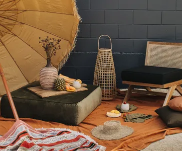 Alex Walls shows us how to turn a small patio into a chic summer hangout