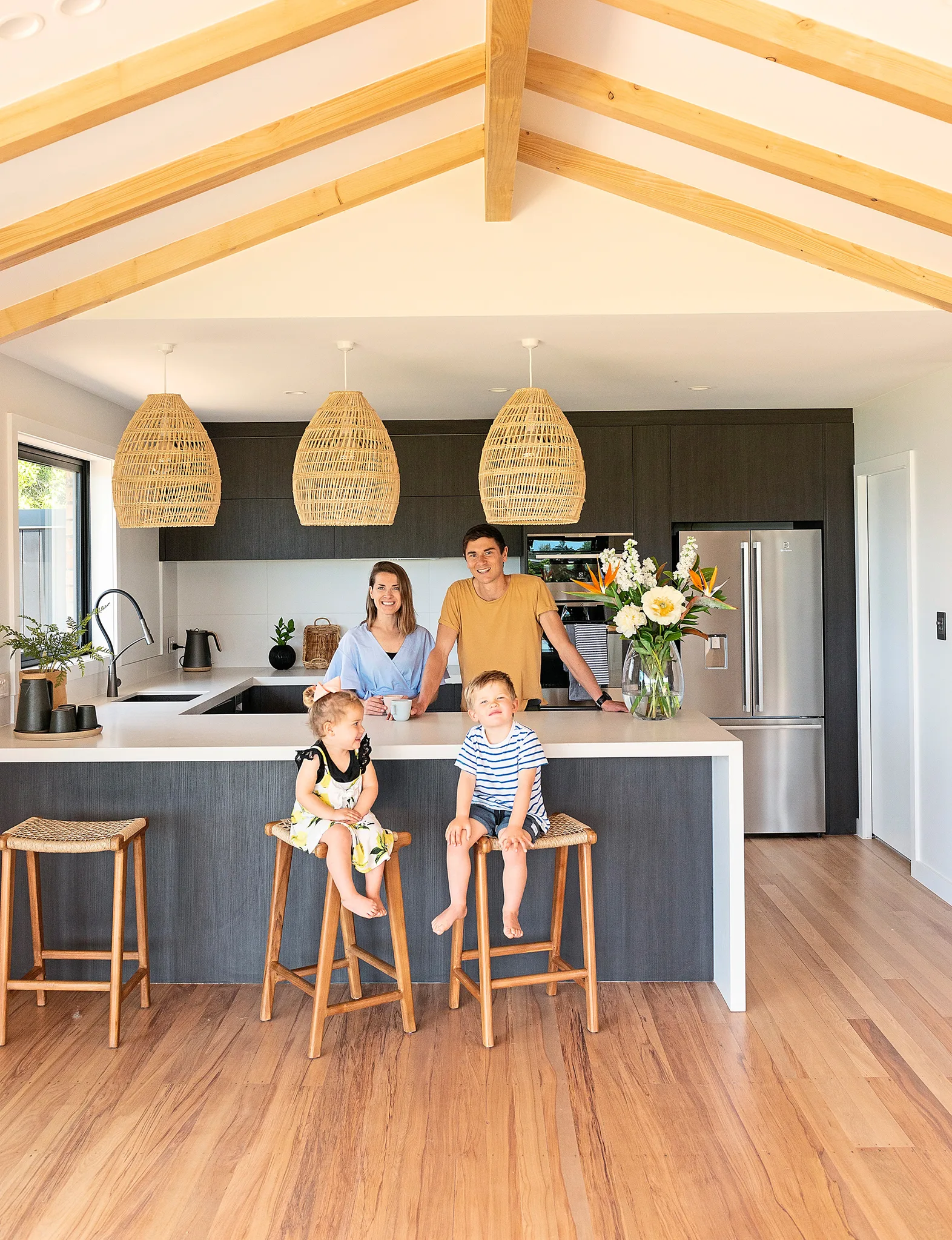 See how The Block's Alice and Caleb transform a dilapidated 1960s house
