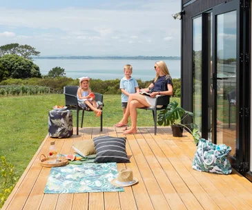 See inside a modular, pod-bach designed for simple holiday living