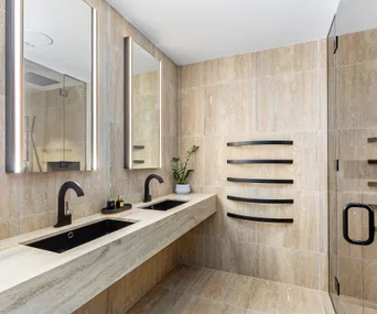 3 elegant bathrooms by Luciana Borges of Borges Design