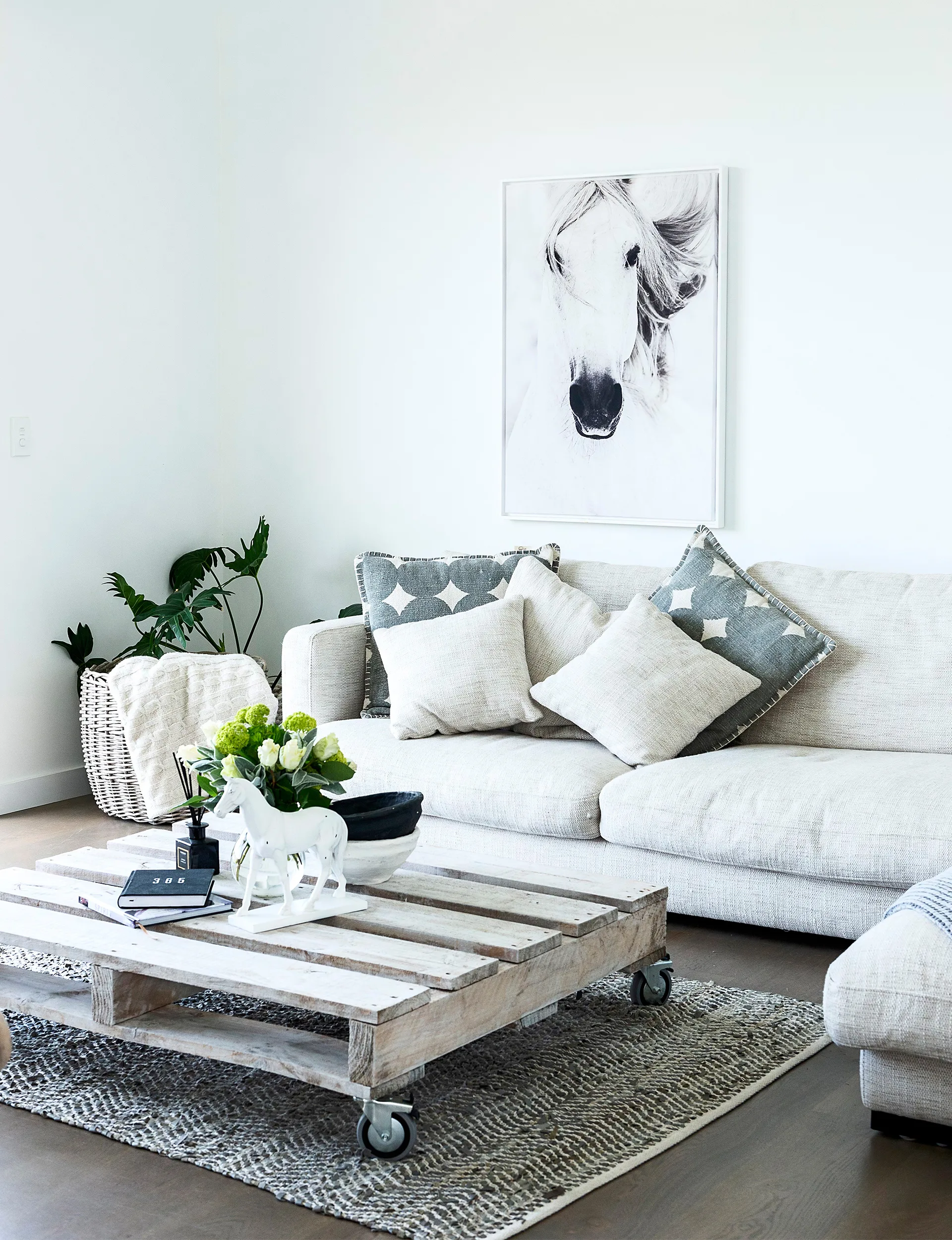 Whitford home, white interior look 
