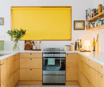 This bright New Plymouth home uses yellow in the cleverest way