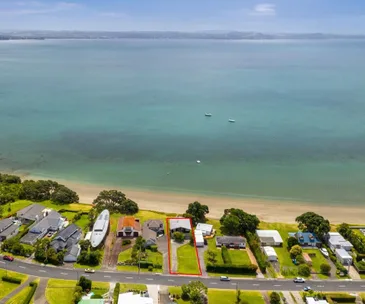 This beachfront home in Tindalls Bay has the most enviable location