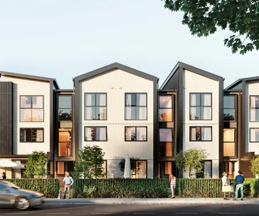 These terraced houses offer sophisticated living in Takapuna