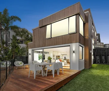 This stylish multi-level home for sale in St Heliers has a native bush outlook