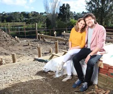 This family share what it feels like to finally start building their first home