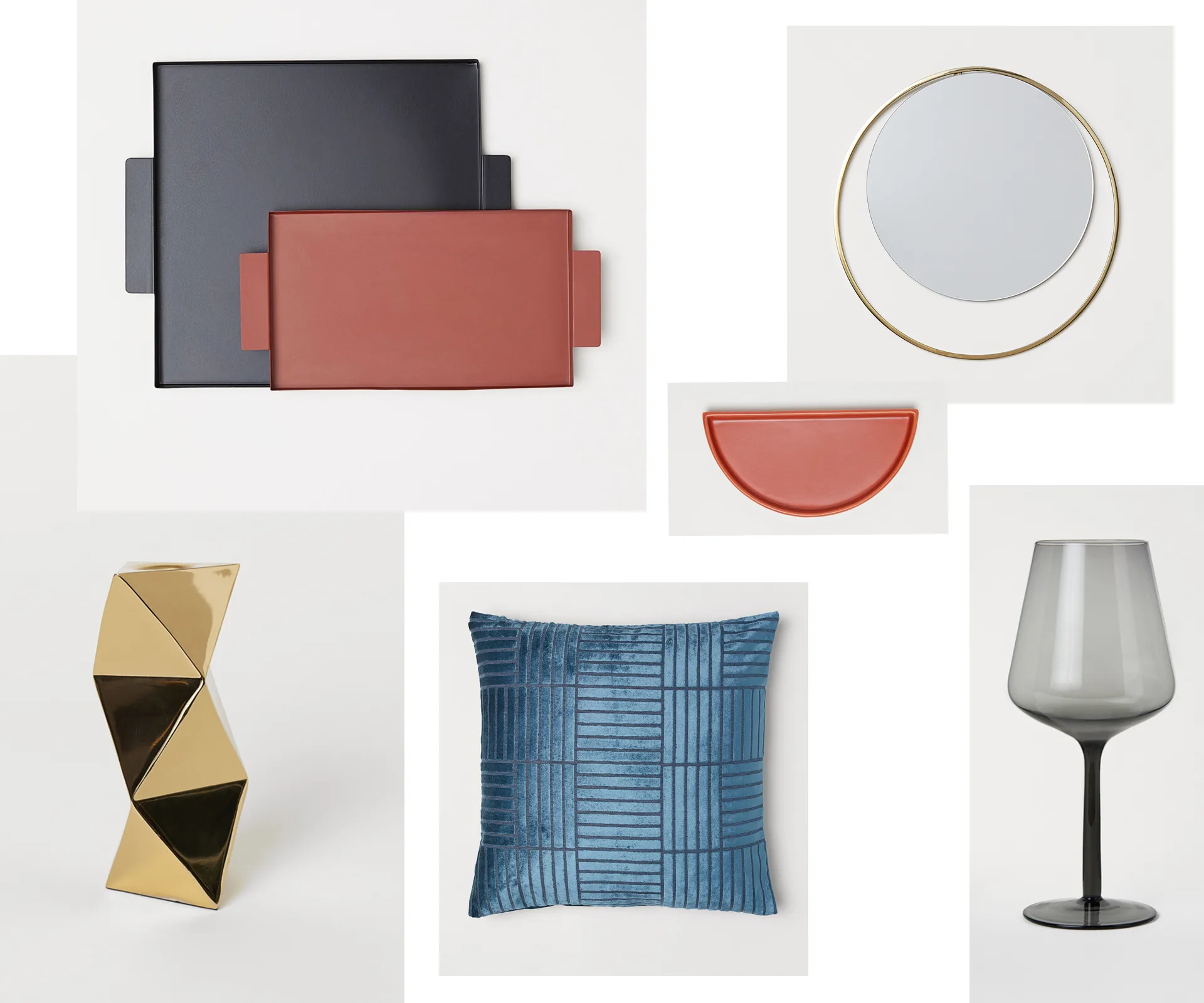 H&M home autumn range, orange and blue