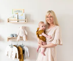 This cute-as-a-button nursery makeover is filled with interior inspiration