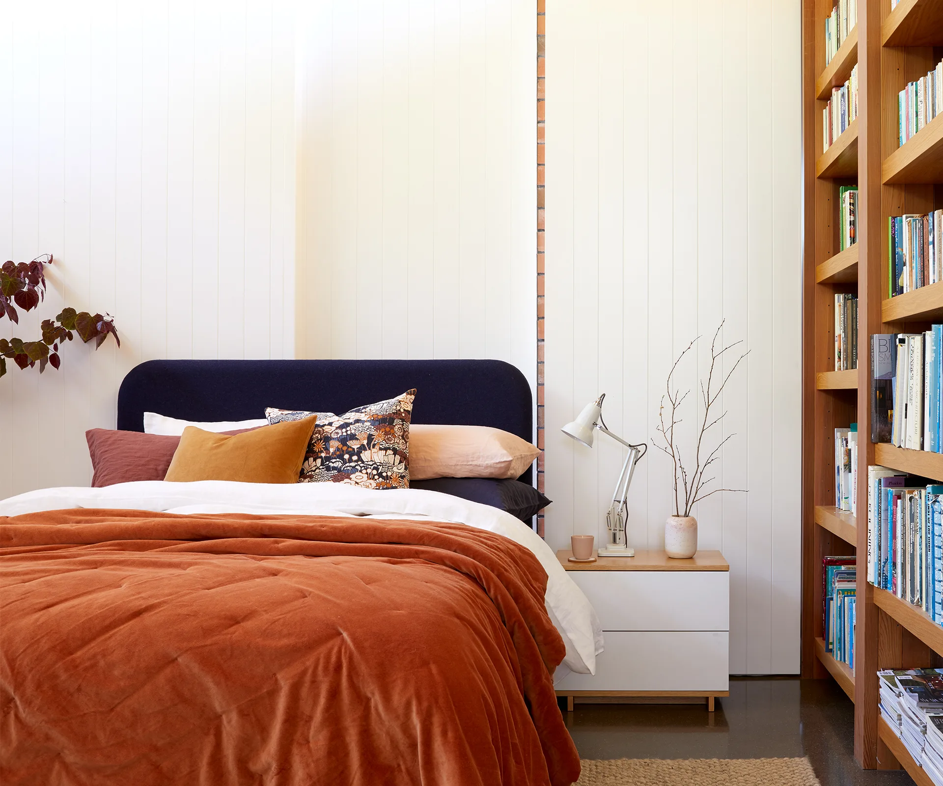 Citta autumn range, orange bedspread