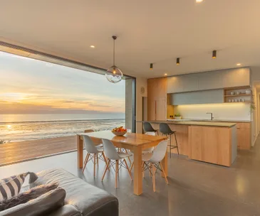This modern Nelson home for sale has the most enviable sea views