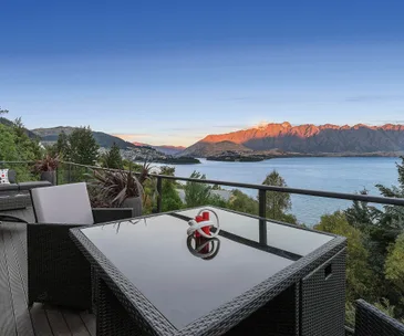 This Aspen Grove home for sale has picturesque views over the lake