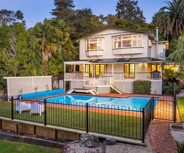 This spacious family home in Nelson offers secluded yet central living