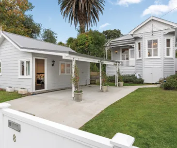 This heritage villa in Stanley Bay comes with a cute little guest cottage