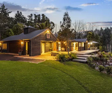 This modern farmhouse in Whitford boasts stunning views, day and night