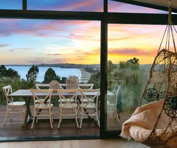 This modern Hatfields Beach home has the most incredible views