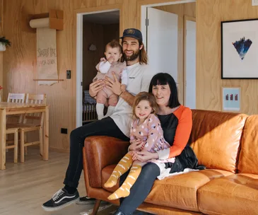 Inside a box-shaped Otago home big enough to fit on the back of a truck