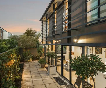 This contemporary home in Christchurch offers easy city living