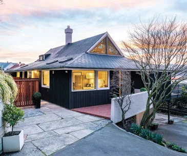 This architecturally designed home comes with picturesque views