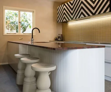 How this designer used clever storage to give a small kitchen bold style