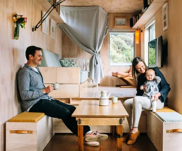 A Wellington couple share how they live within their shipping container home