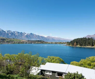 Spectacular views await at this waterfront Queenstown home for sale