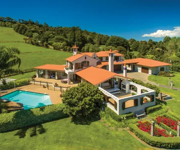 This Mediterranean-style retreat in Coatesville is rural living at its finest